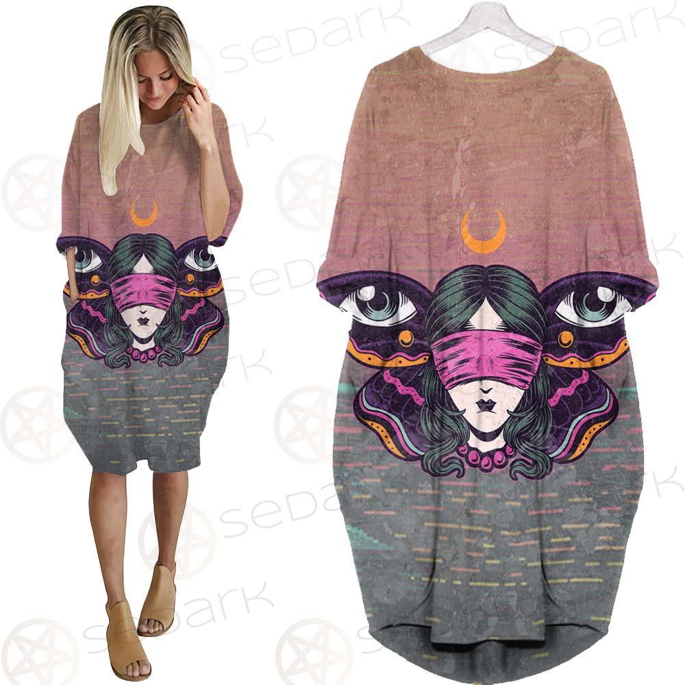 Gothic Girl Butterfly SED-0204 Batwing Pocket Dress