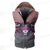 Gothic Girl Butterfly SED-0204 Zip Sleeveless Hoodie