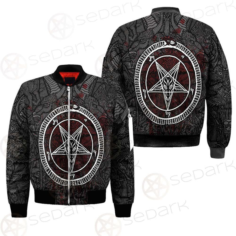 Satanic Sigil of Baphomet SED-0205 Bomber Jacket