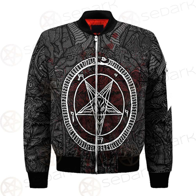 Satanic Sigil of Baphomet SED-0205 Bomber Jacket