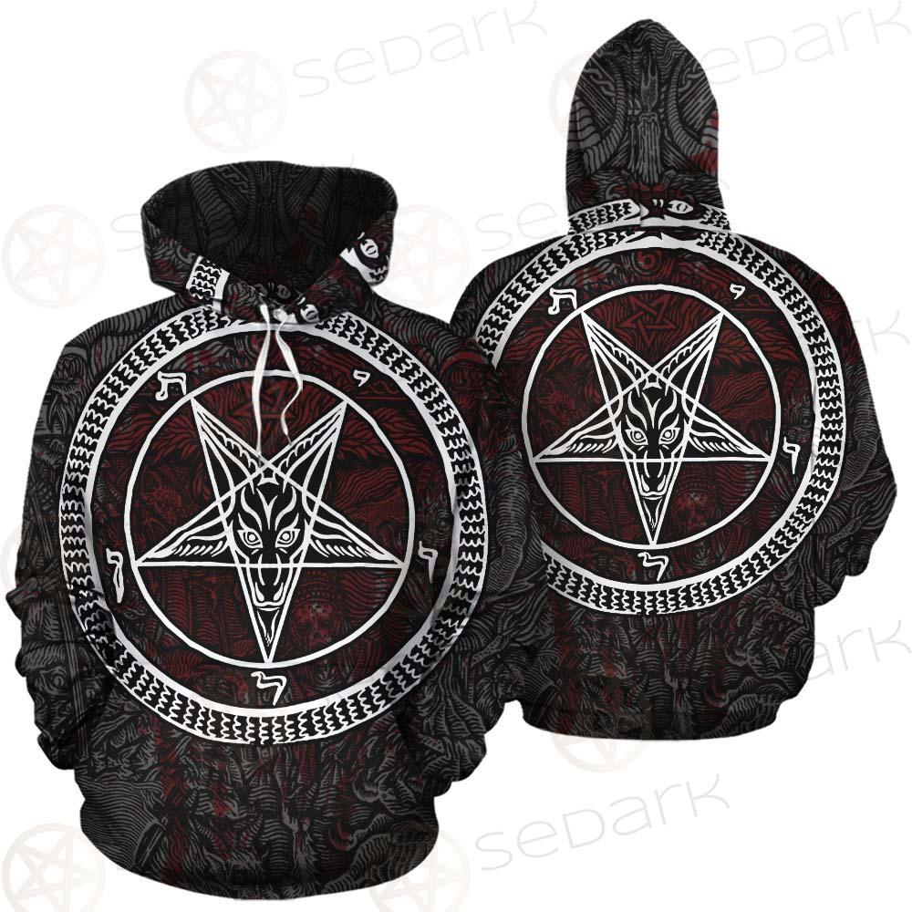 Satanic Sigil of Baphomet SED-0205 Hoodie Allover