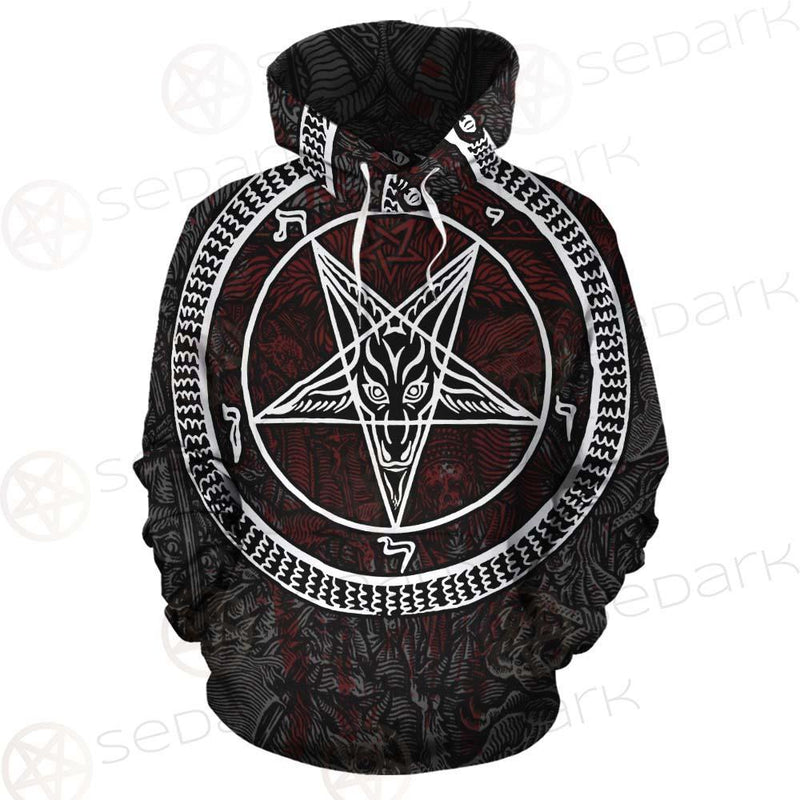 Satanic Sigil of Baphomet SED-0205 Hoodie Allover
