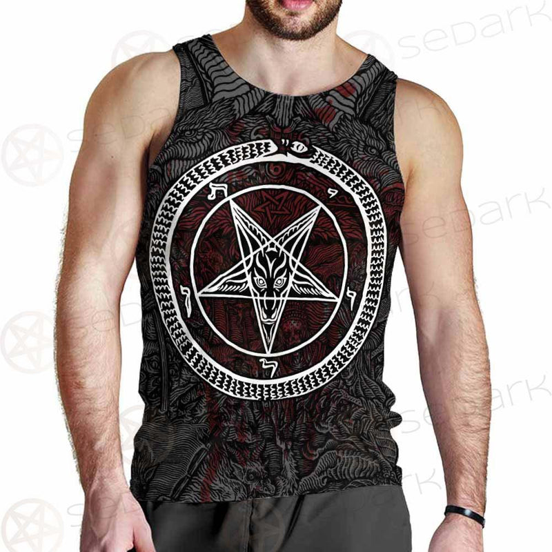 Satanic Sigil of Baphomet SED-0205 Men Tank-tops