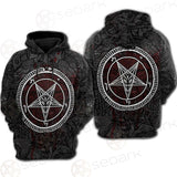 Satanic Sigil of Baphomet SED-0205 Hoodie Raglan