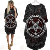 Satanic Sigil of Baphomet SED-0205 Batwing Pocket Dress