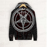 Satanic Sigil of Baphomet SED-0205 Zip-up Hoodies