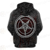 Satanic Sigil of Baphomet SED-0205 Hoodie Raglan Zip