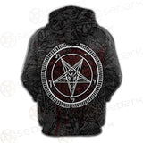 Satanic Sigil of Baphomet SED-0205 Hoodie Raglan