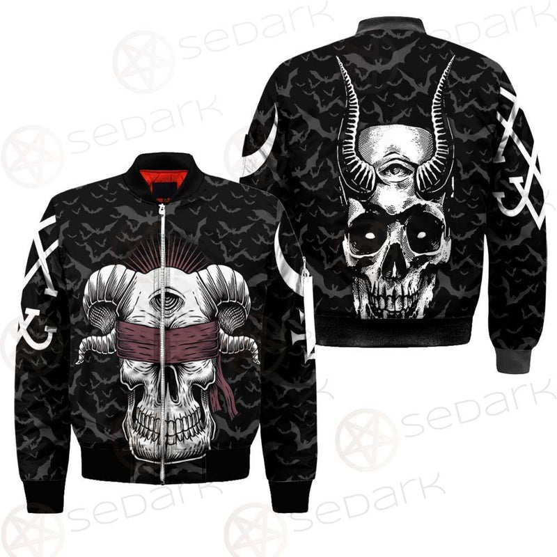 Satan Skull Bat SED-0206 Bomber Jacket