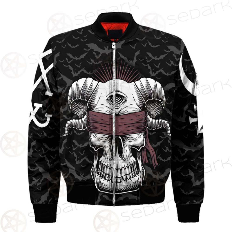 Satan Skull Bat SED-0206 Bomber Jacket