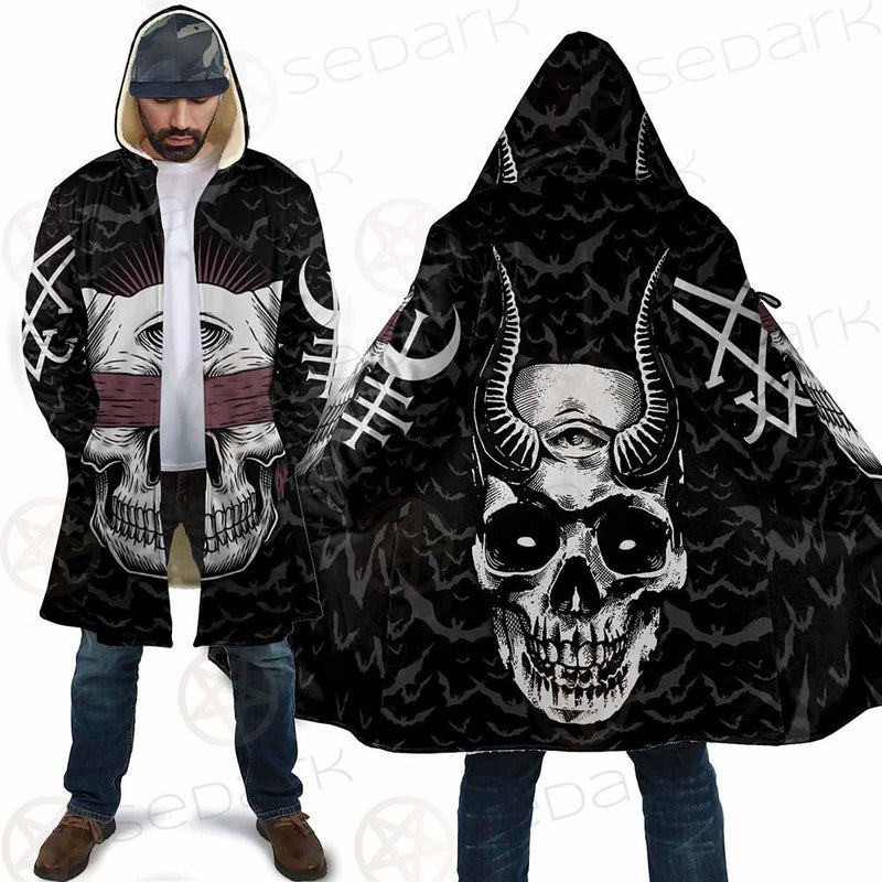 Satan Skull Bat SED-0206 Cloak with bag