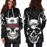 Satan Skull Bat SED-0206 Hoodie Dress