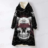 Satan Skull Bat SED-0206 Oversized Sherpa Blanket Hoodie