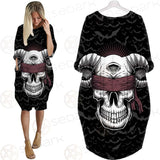 Satan Skull Bat SED-0206 Batwing Pocket Dress