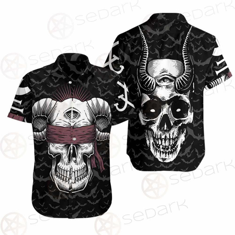 Satan Skull Bat SED-0206 Shirt Allover