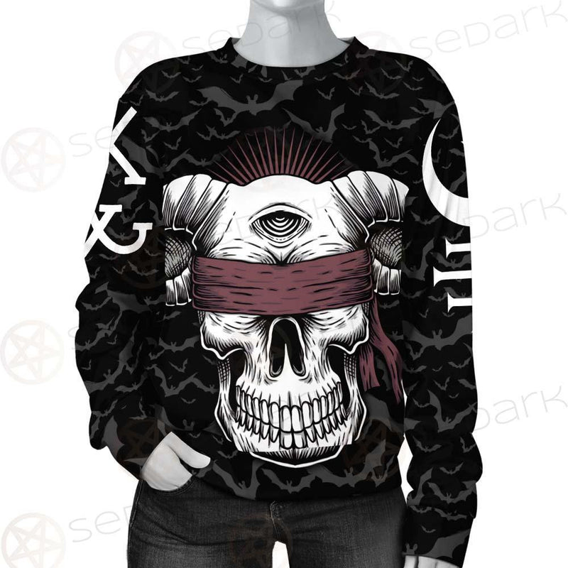 Satan Skull Bat SED-0206 Unisex Sweatshirt