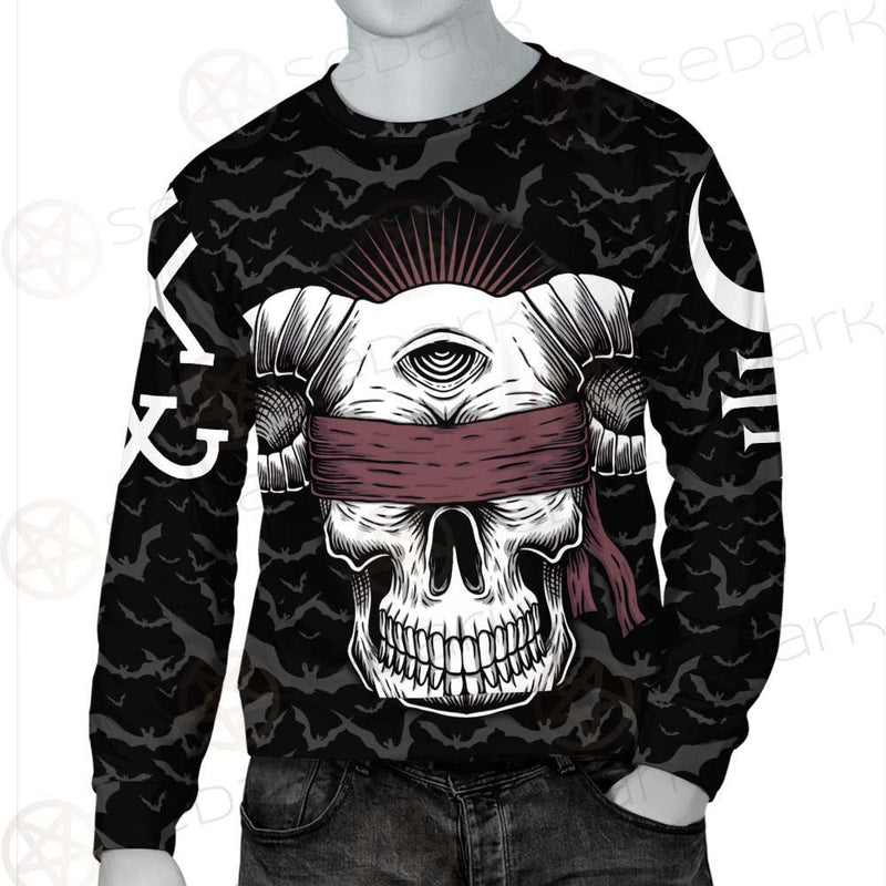 Satan Skull Bat SED-0206 Unisex Sweatshirt