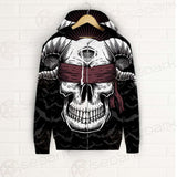 Satan Skull Bat SED-0206 Zip-up Hoodies