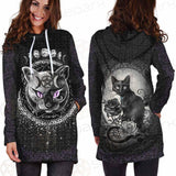 Gothic Cat SED-0207 Hoodie Dress