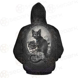 Gothic Cat SED-0207 Hoodie Allover