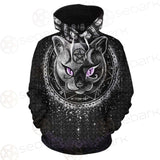 Gothic Cat SED-0207 Hoodie Allover