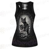 Gothic Cat SED-0207 Hollow Out Tank Top