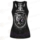 Gothic Cat SED-0207 Hollow Out Tank Top