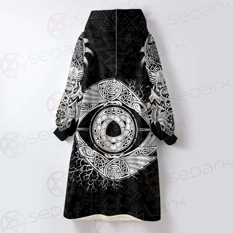 Viking Odin SED-0209 Oversized Sherpa Blanket Hoodie