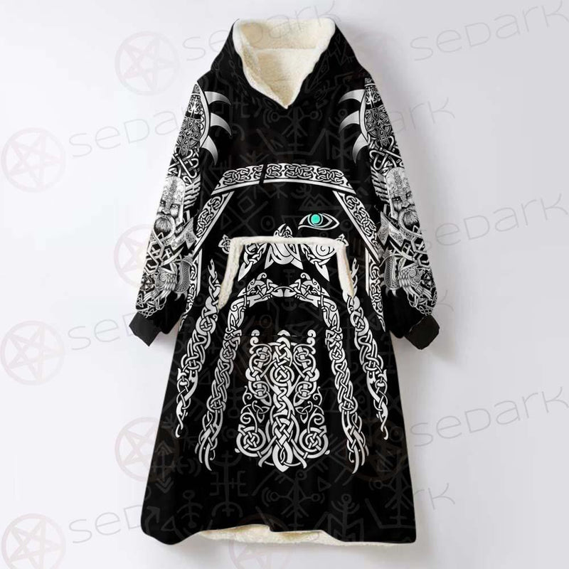 Viking Odin SED-0209 Oversized Sherpa Blanket Hoodie