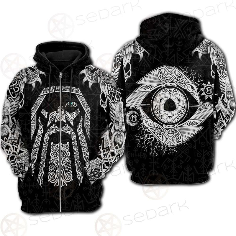 Viking Odin SED-0209 Hoodie Raglan Zip