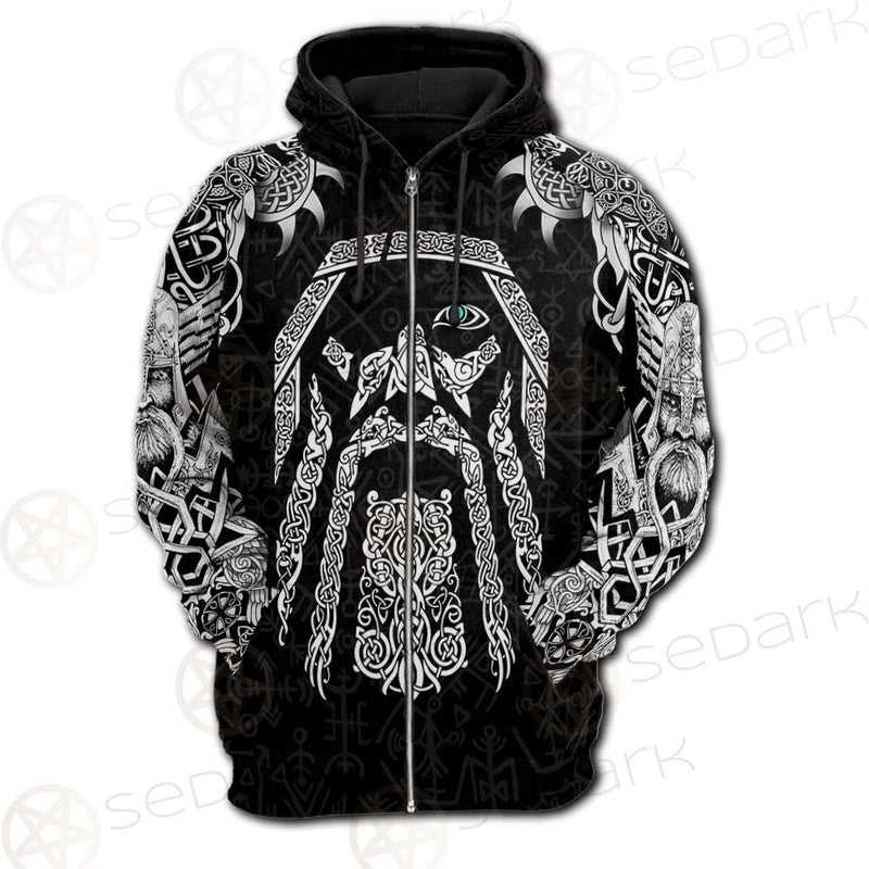 Viking Odin SED-0209 Hoodie Raglan Zip