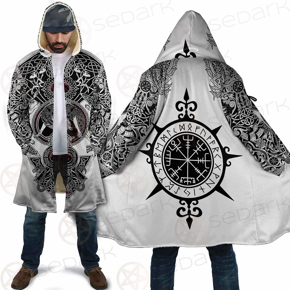 Viking Symbol Pattern SED-0210 Cloak with bag