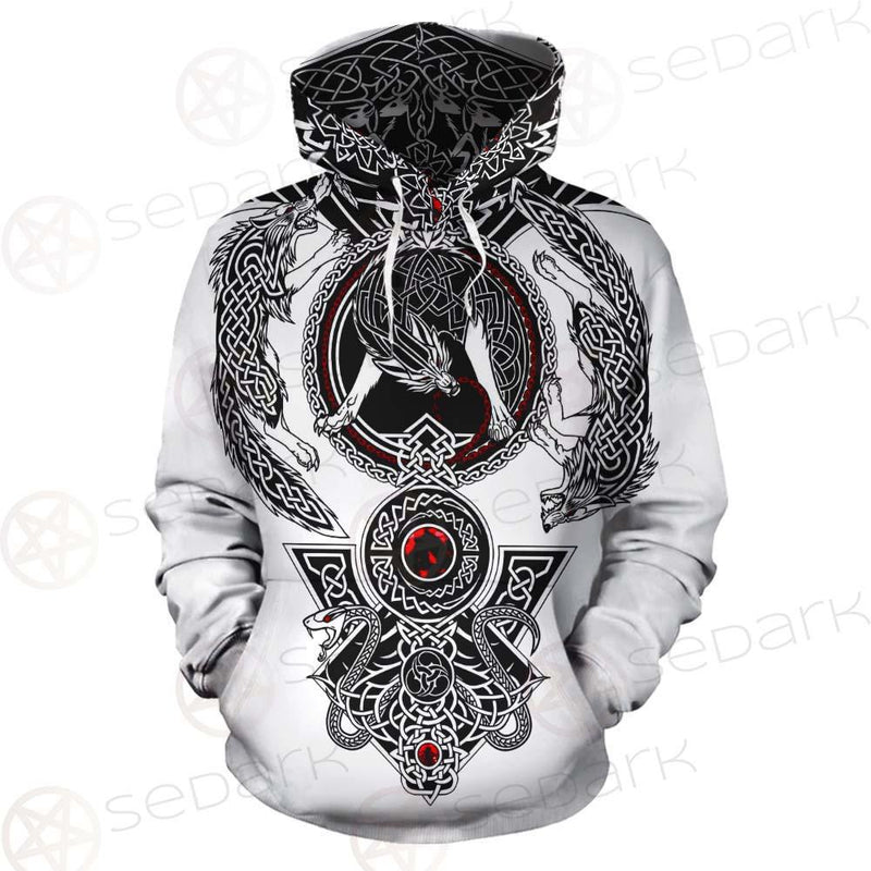 Viking Symbol Pattern SED-0210 Hoodie Allover