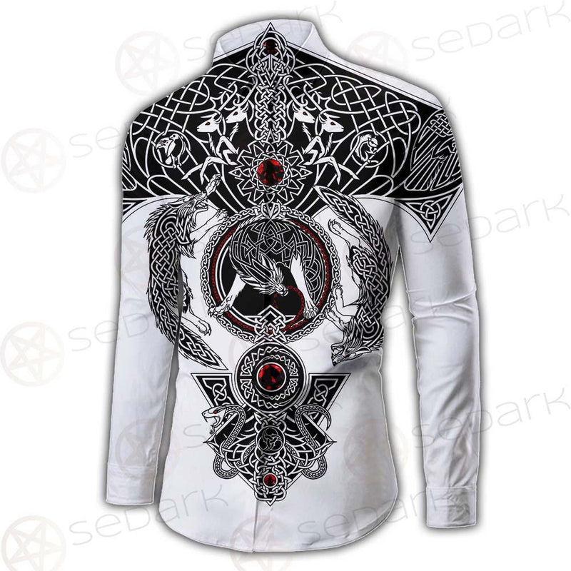 Viking Symbol Pattern SED-0210 Long Sleeve Shirt