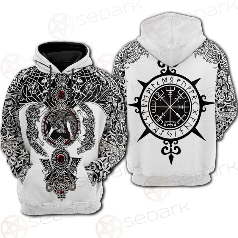 Viking Symbol Pattern SED-0210 Hoodie Raglan