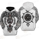 Viking Symbol Pattern SED-0210 Hoodie Raglan