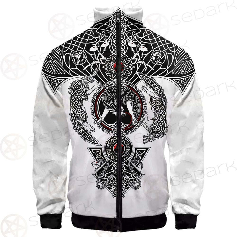 Viking Symbol Pattern SED-0210 Stand-up Collar Jacket