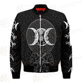 Wicca Symbol Triple Moon SED-0234 Bomber Jacket