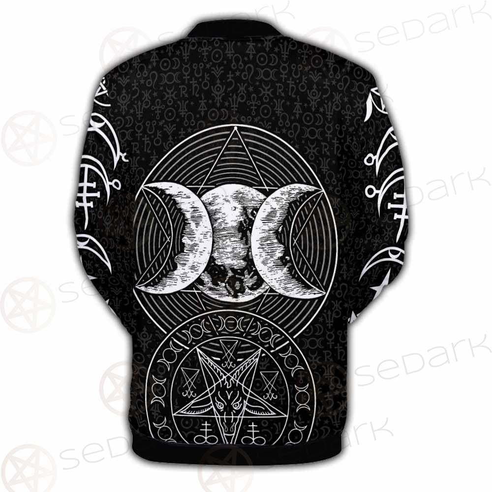 Wicca Symbol Triple Moon SED-0234 Button Jacket