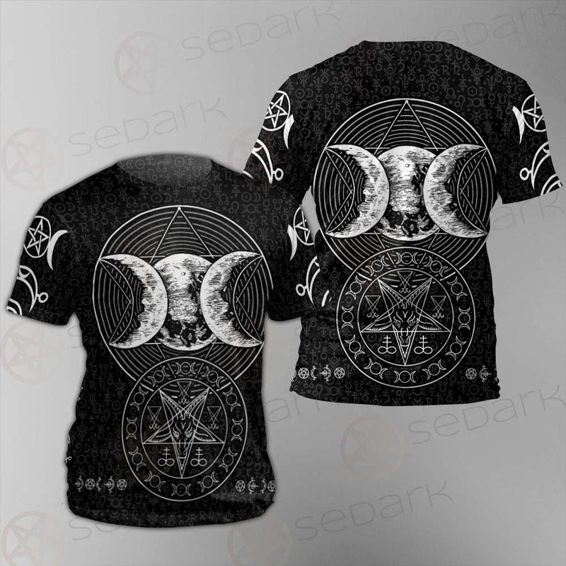 Wicca Symbol Triple Moon SED-0234 Unisex T-shirt
