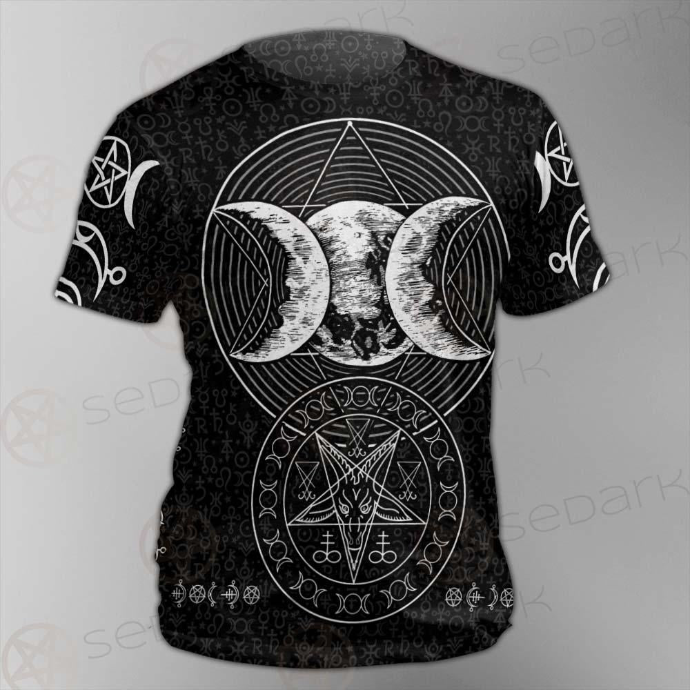 Wicca Symbol Triple Moon SED-0234 Unisex T-shirt