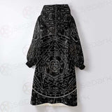 Medieval Occult Sign SED-0235 Oversized Sherpa Blanket Hoodie