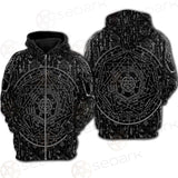 Medieval Occult Sign SED-0235 Hoodie Raglan Zip