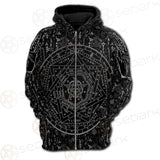 Medieval Occult Sign SED-0235 Hoodie Raglan Zip