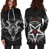 Pentagram Occult Red SED-0236 Hoodie Dress