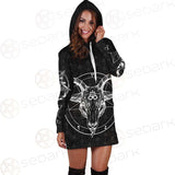 Pentagram Occult Red SED-0236 Hoodie Dress