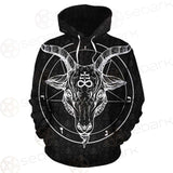 Pentagram Occult Red SED-0236 Hoodie Allover