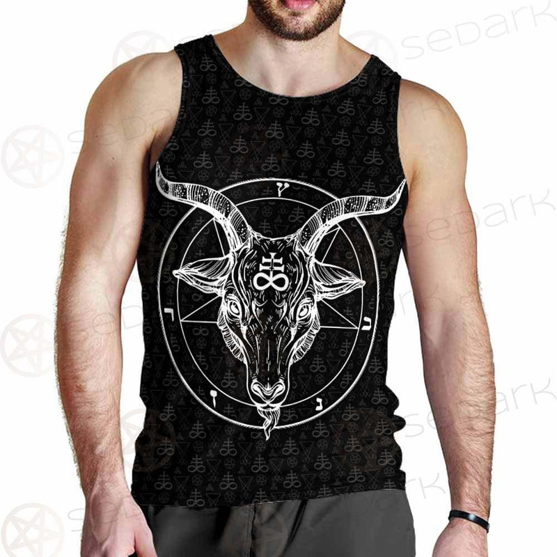Pentagram Occult Red SED-0236 Men Tank-tops