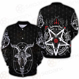 Pentagram Occult Red SED-0236 Button Jacket