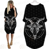 Pentagram Occult Red SED-0236 Batwing Pocket Dress